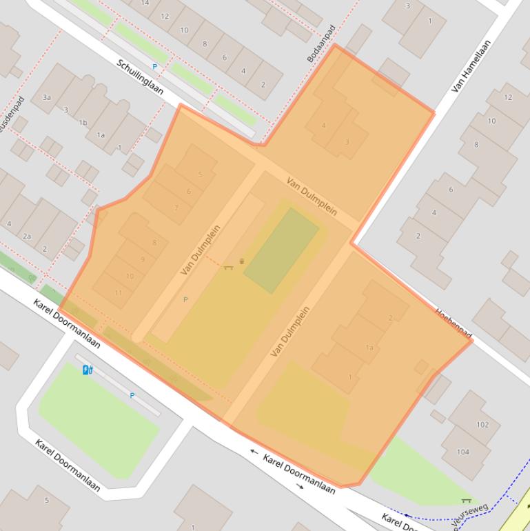 Kaart van postcodegebied 2252BK.