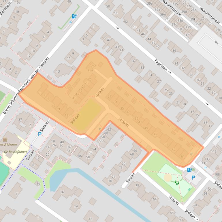 Kaart van postcodegebied 2252CE.