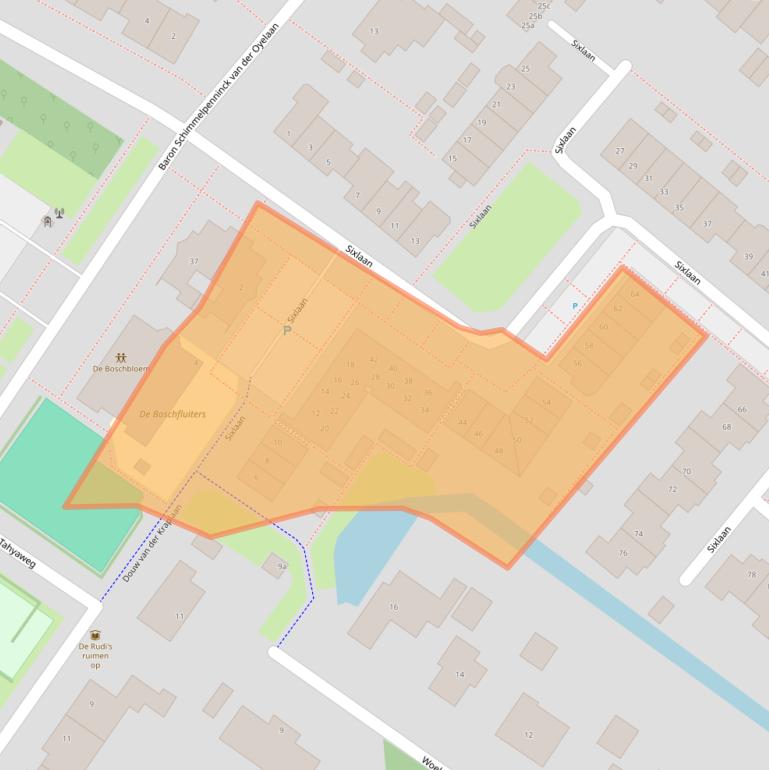Kaart van postcodegebied 2252CG.