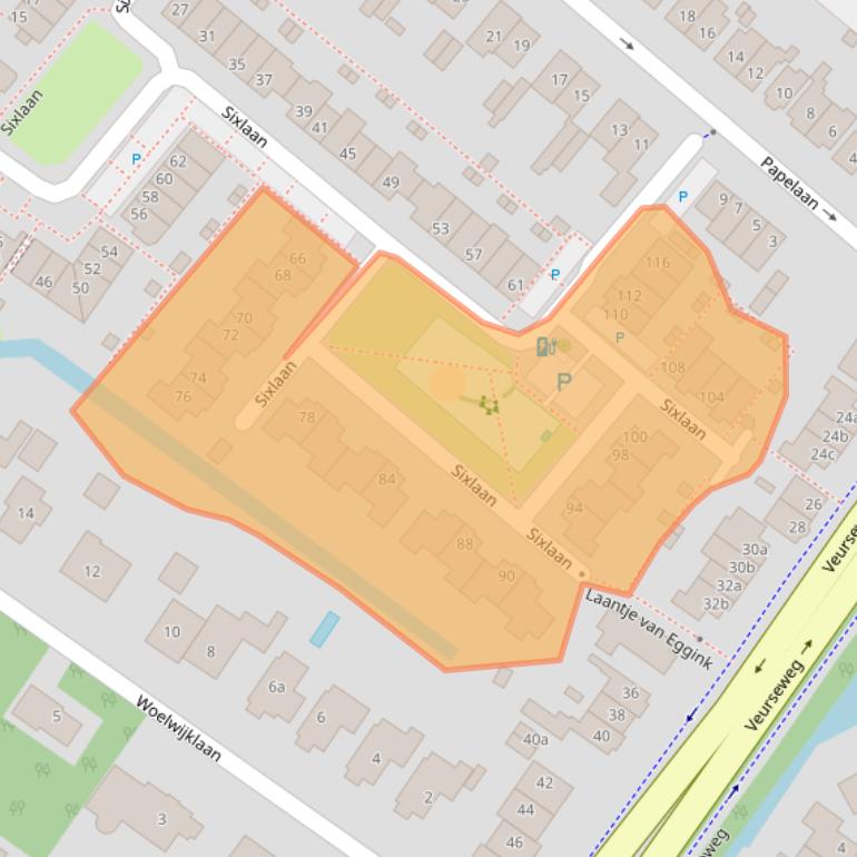 Kaart van postcodegebied 2252CH.