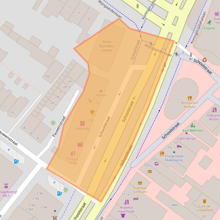 Kaart van postcodegebied 2252CN.