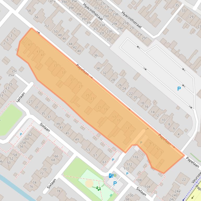 Kaart van postcodegebied 2252ED.