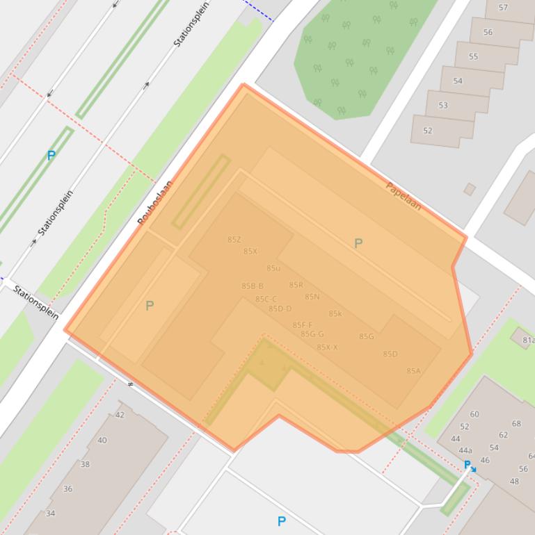 Kaart van postcodegebied 2252EG.