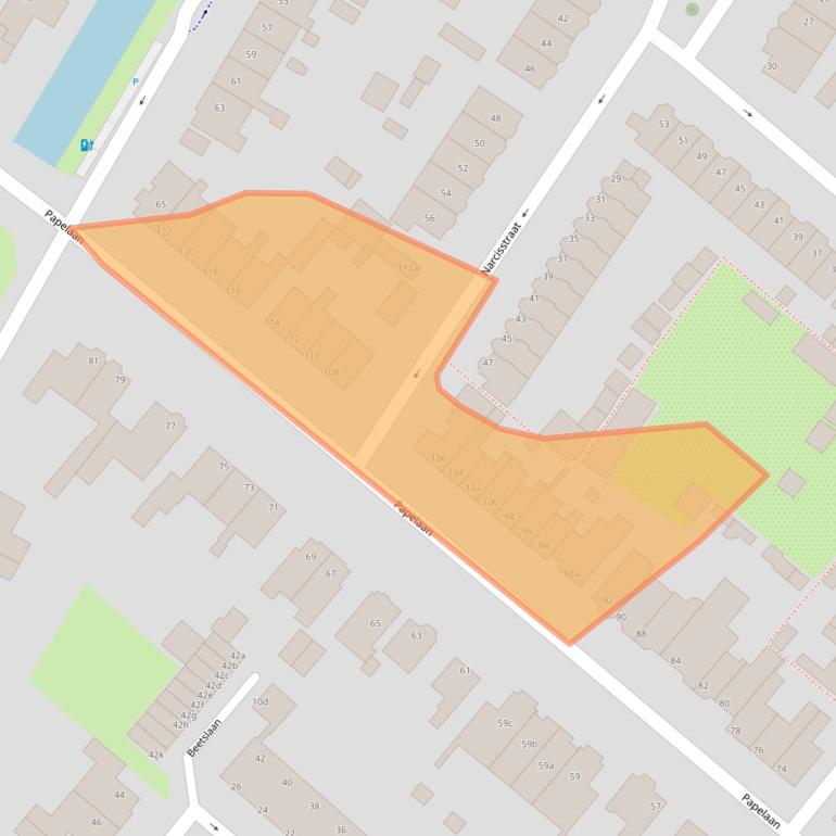 Kaart van postcodegebied 2252EM.