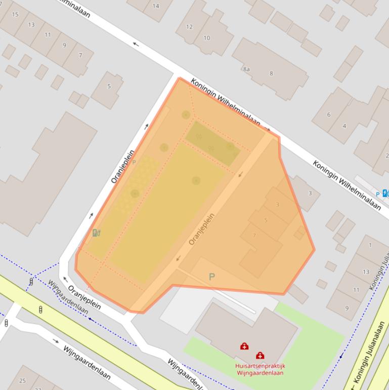 Kaart van postcodegebied 2252GD.