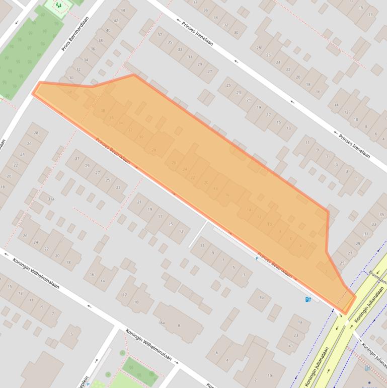 Kaart van postcodegebied 2252GG.