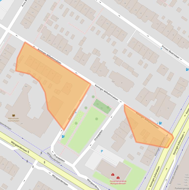 Kaart van postcodegebied 2252GM.