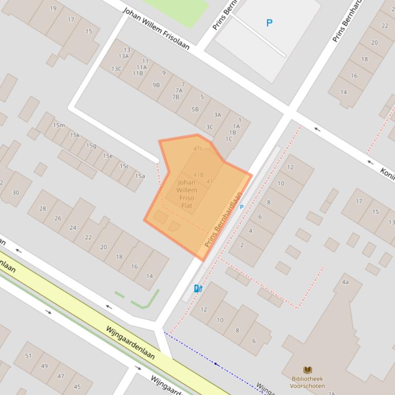 Kaart van postcodegebied 2252GP.