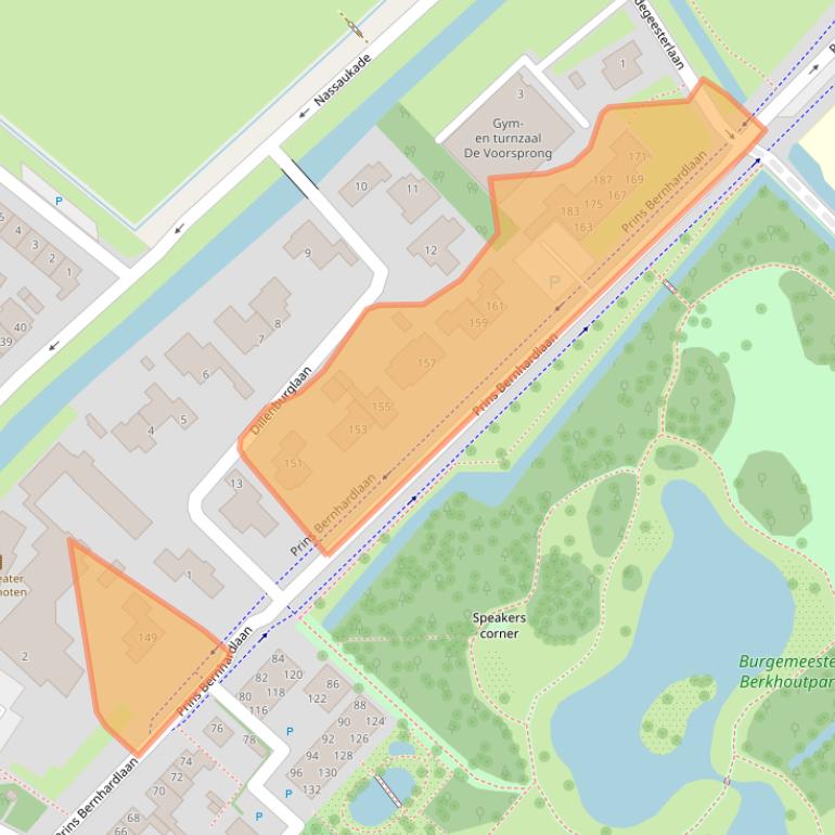 Kaart van postcodegebied 2252GV.