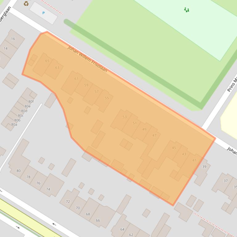 Kaart van postcodegebied 2252HD.