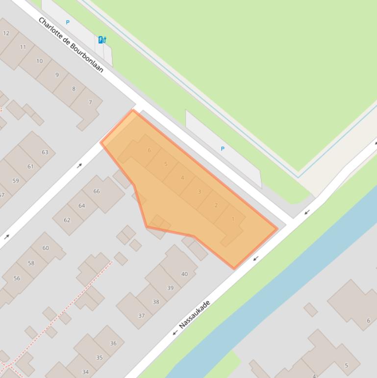 Kaart van postcodegebied 2252KC.