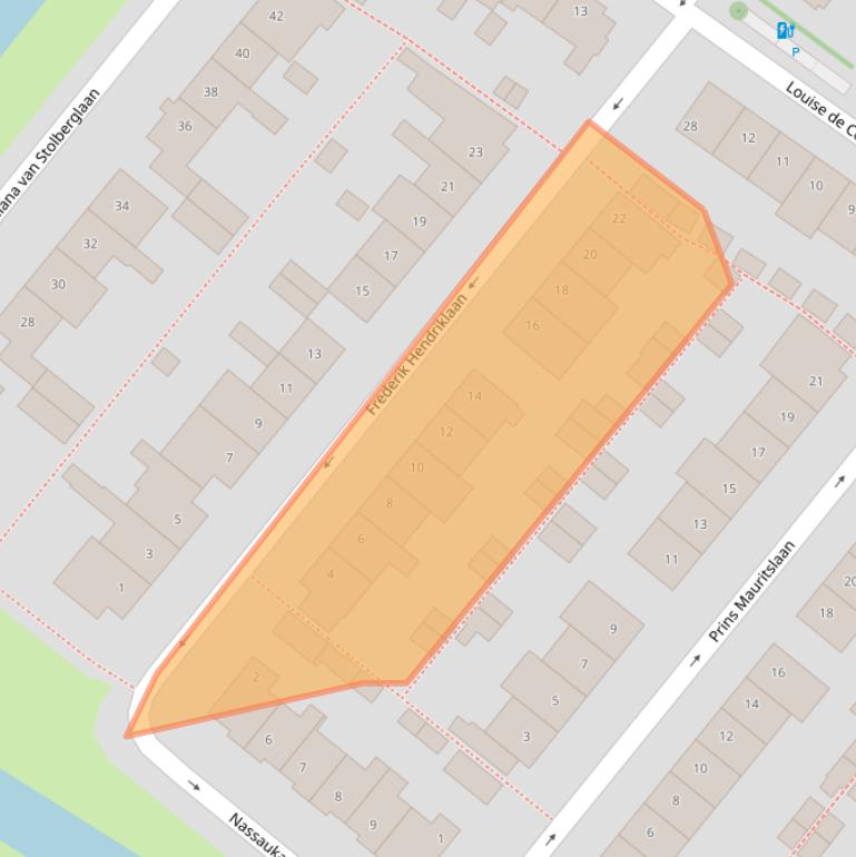 Kaart van postcodegebied 2252KJ.