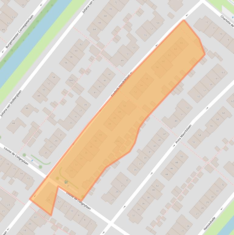 Kaart van postcodegebied 2252KK.