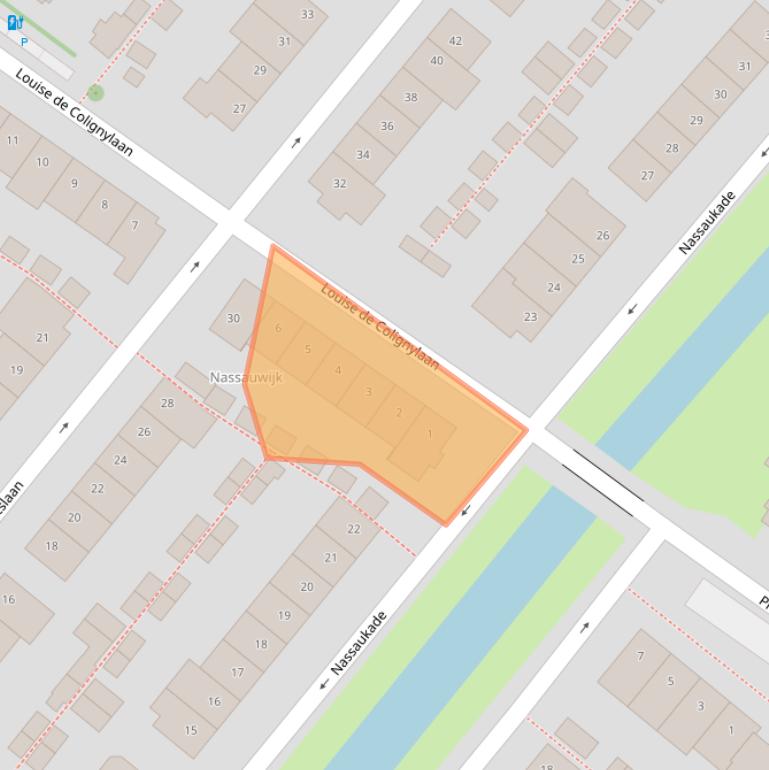 Kaart van postcodegebied 2252KL.