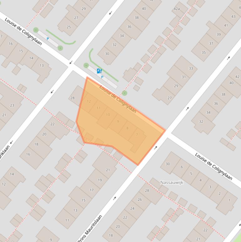 Kaart van postcodegebied 2252KM.