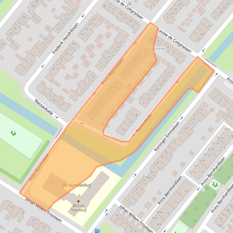 Kaart van postcodegebied 2252KS.