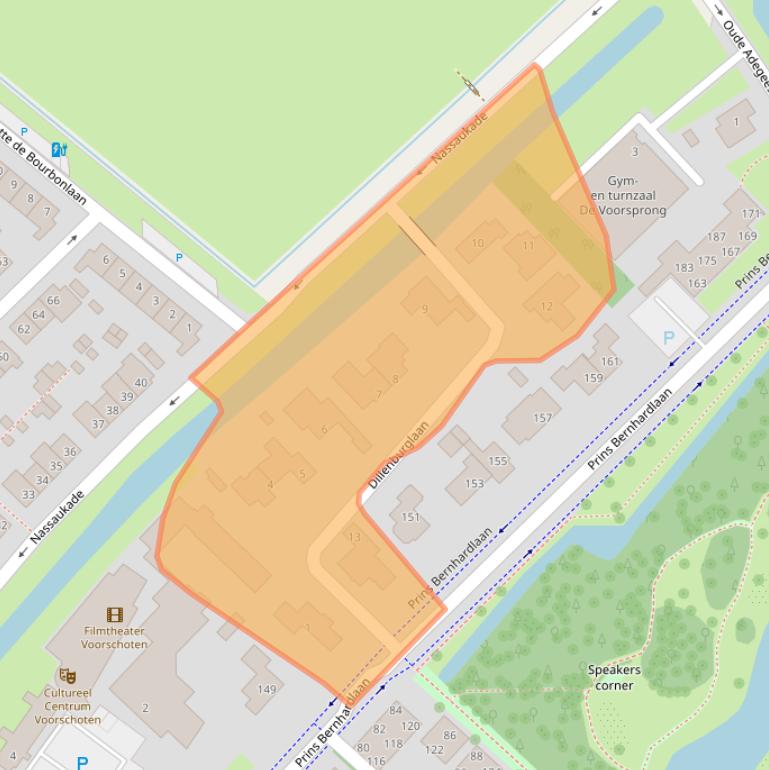 Kaart van postcodegebied 2252KX.