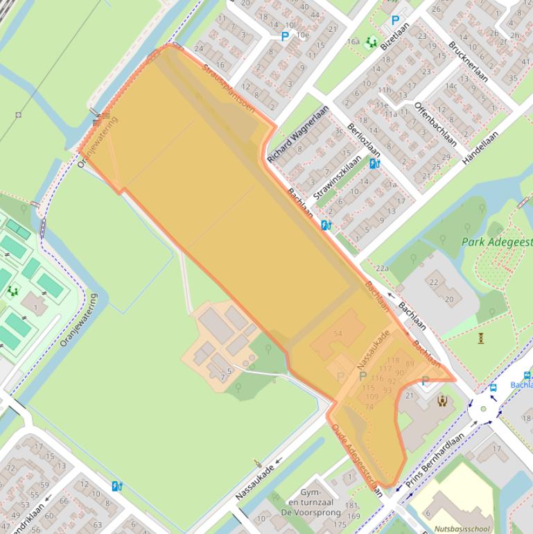Kaart van postcodegebied 2252LD.