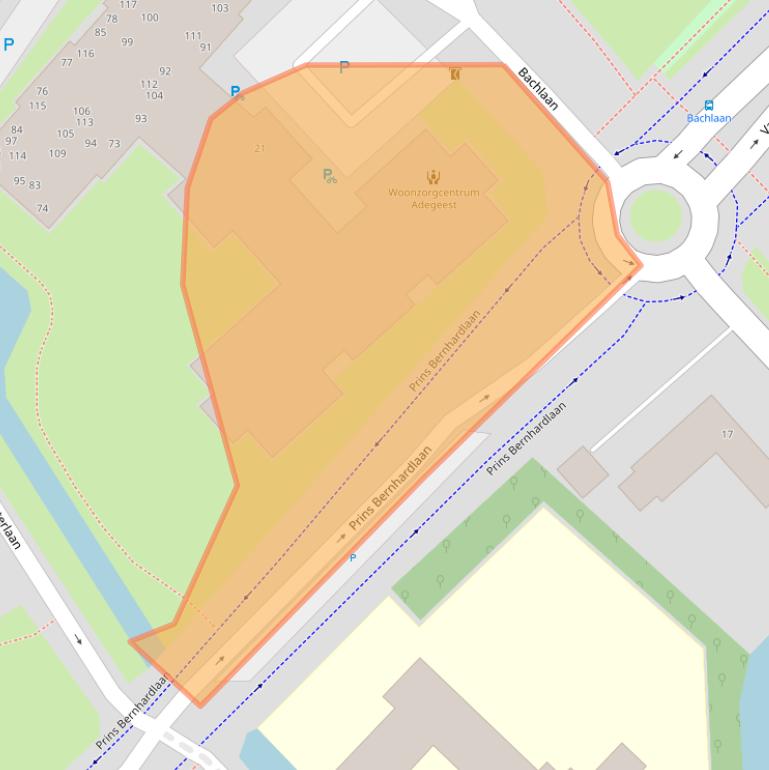 Kaart van postcodegebied 2252NB.