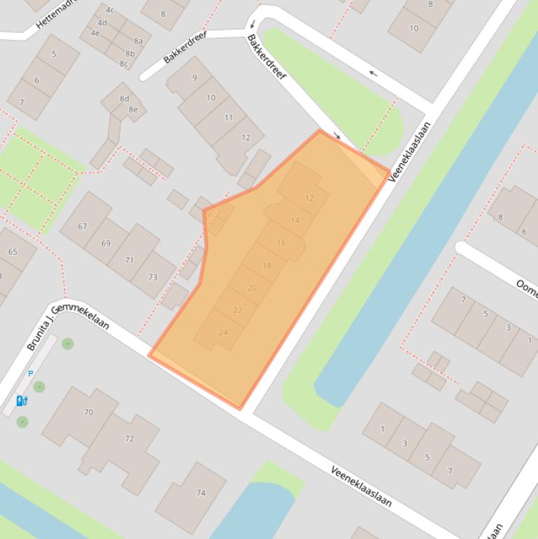 Kaart van postcodegebied 2252TG.