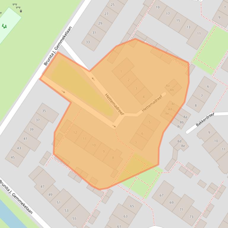 Kaart van postcodegebied 2252TL.