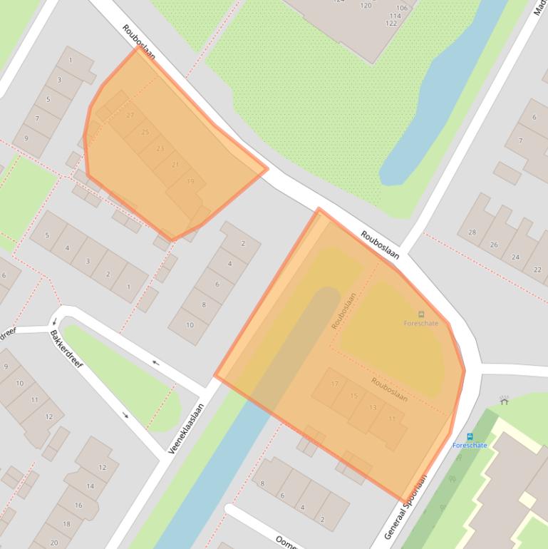 Kaart van postcodegebied 2252TN.