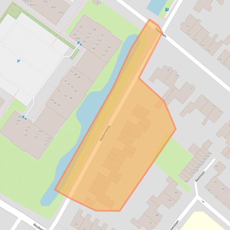 Kaart van postcodegebied 2252TS.