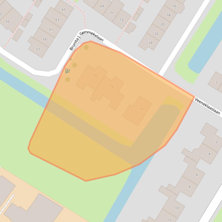 Kaart van postcodegebied 2252TX.