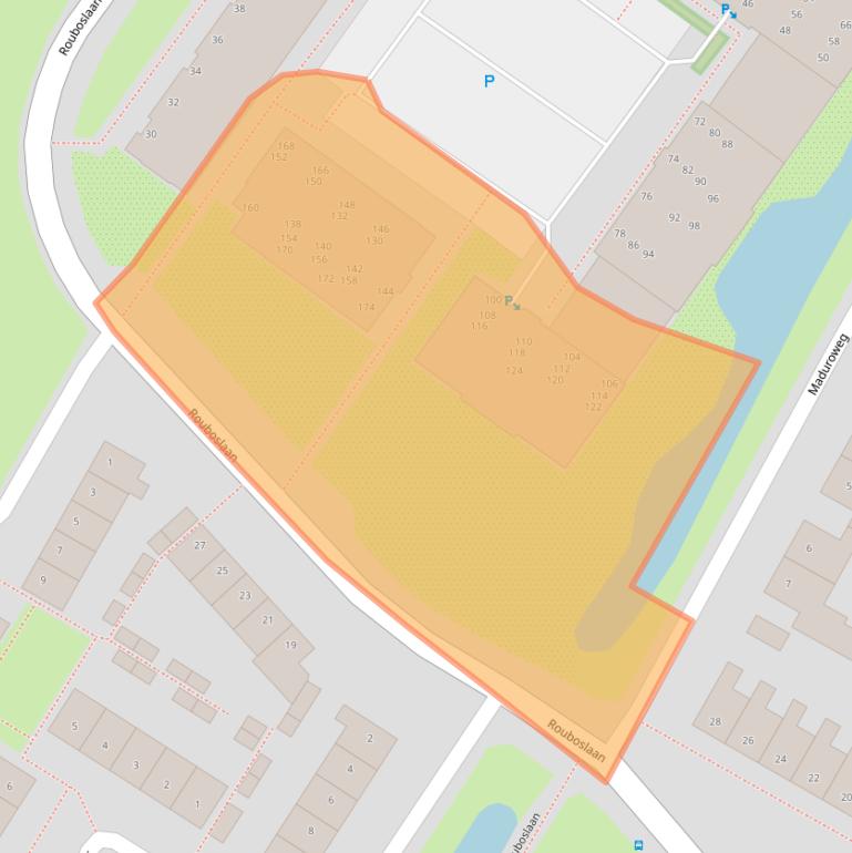 Kaart van postcodegebied 2252TZ.