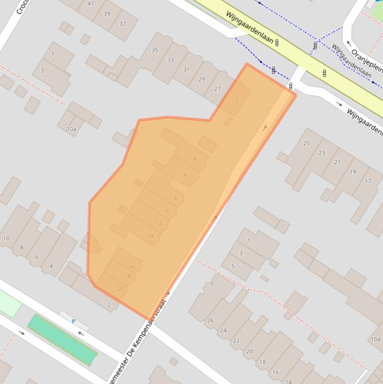 Kaart van postcodegebied 2252VL.