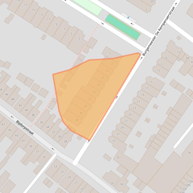 Kaart van postcodegebied 2252VM.