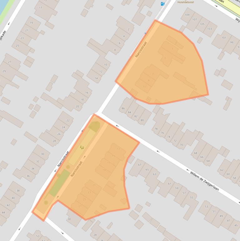 Kaart van postcodegebied 2252XC.