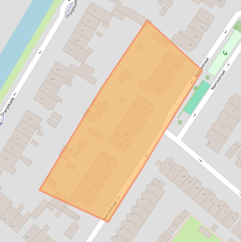 Kaart van postcodegebied 2252XG.