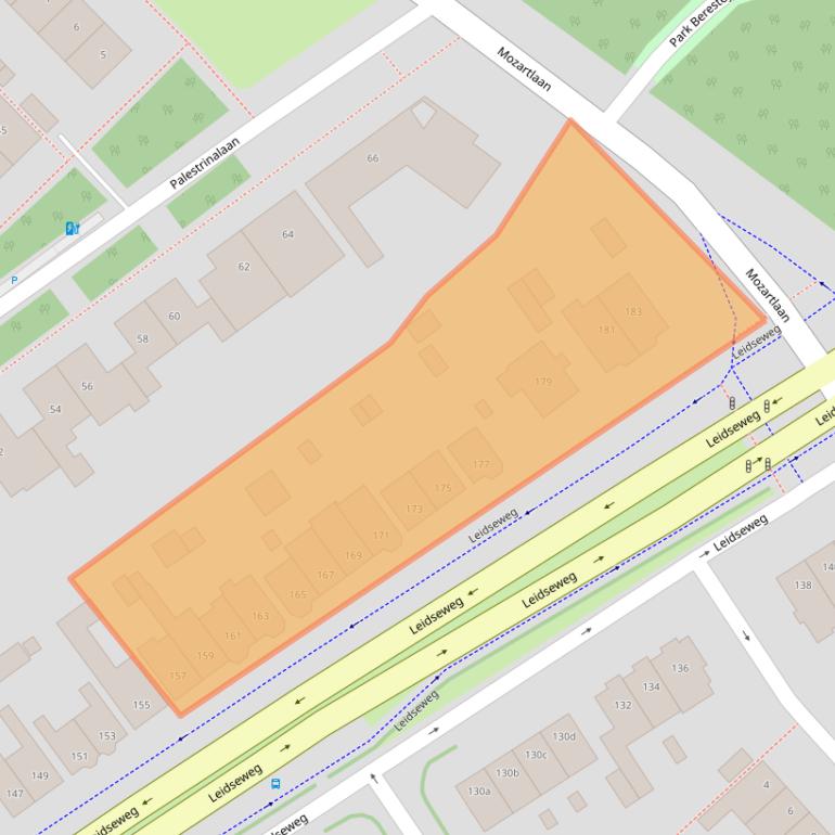 Kaart van postcodegebied 2253AC.