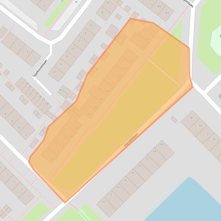 Kaart van postcodegebied 2253BK.