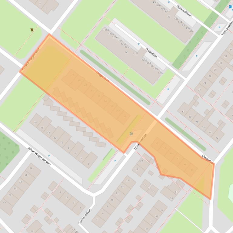 Kaart van postcodegebied 2253BT.