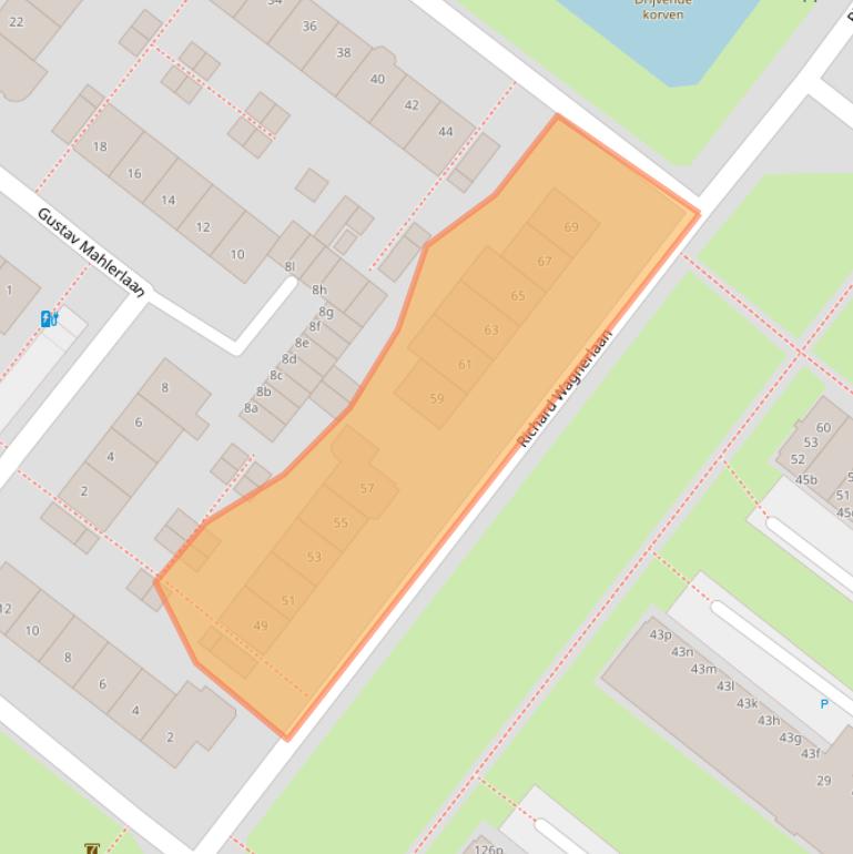 Kaart van postcodegebied 2253CC.