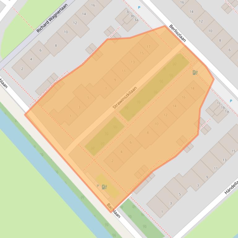 Kaart van postcodegebied 2253CH.