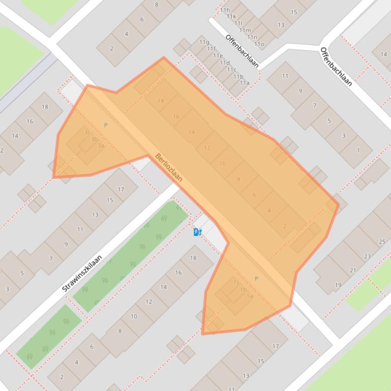 Kaart van postcodegebied 2253CL.