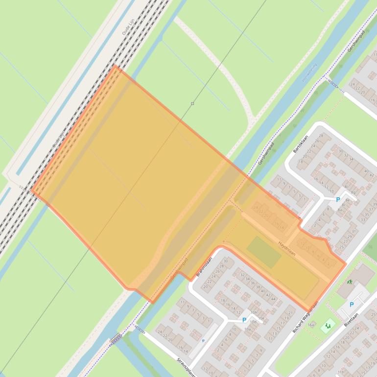 Kaart van postcodegebied 2253CV.