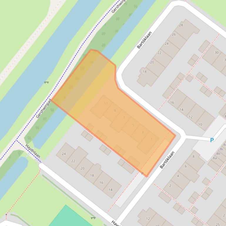 Kaart van postcodegebied 2253CW.