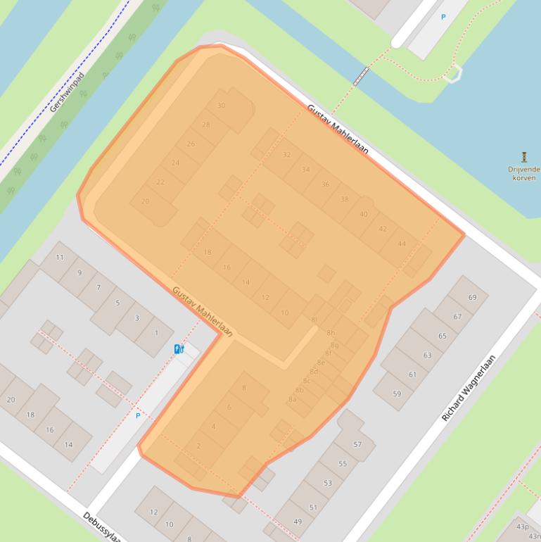 Kaart van postcodegebied 2253EB.