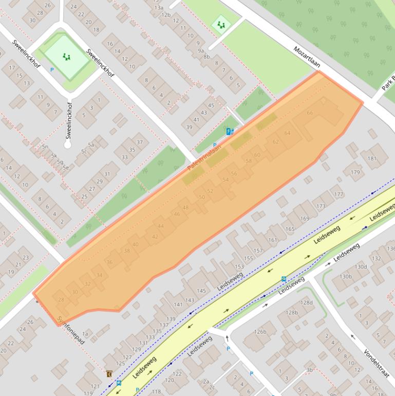 Kaart van postcodegebied 2253HD.