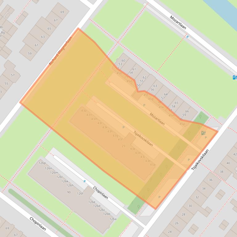 Kaart van postcodegebied 2253HR.