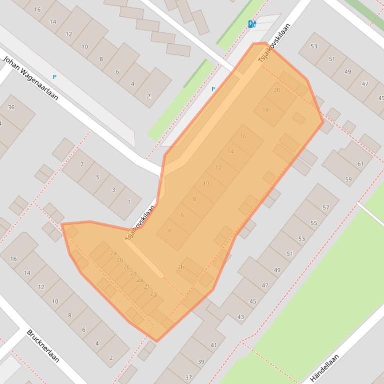 Kaart van postcodegebied 2253HS.