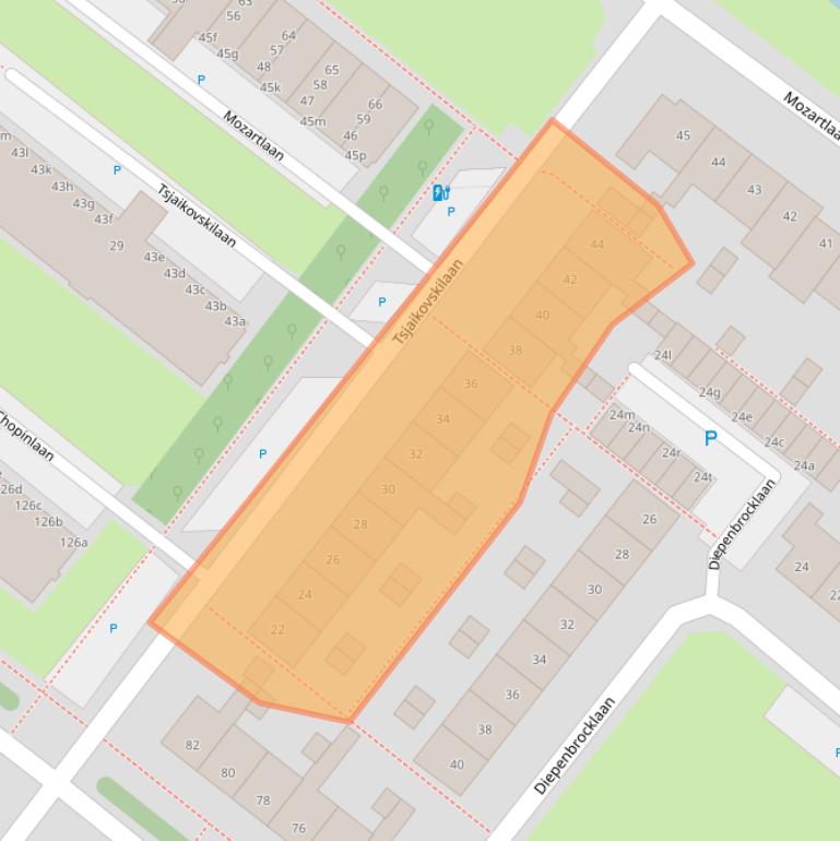 Kaart van postcodegebied 2253HT.