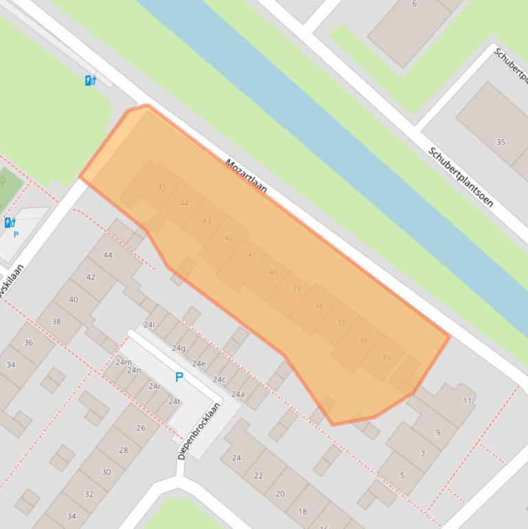 Kaart van postcodegebied 2253HX.