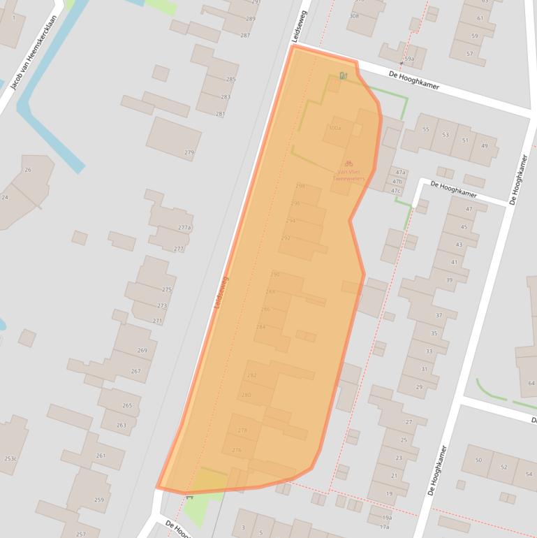 Kaart van postcodegebied 2253JL.