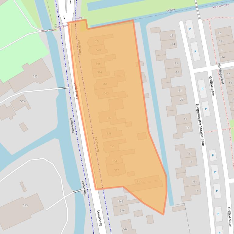 Kaart van postcodegebied 2253JS.