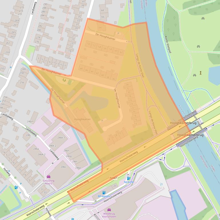 Kaart van postcodegebied 2253JW.